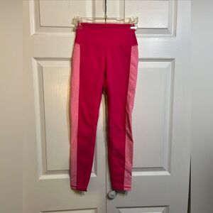 NWT WILO THE LABEL Ribbed Leggings Size XS  X-Small Two-Tome Pink A6